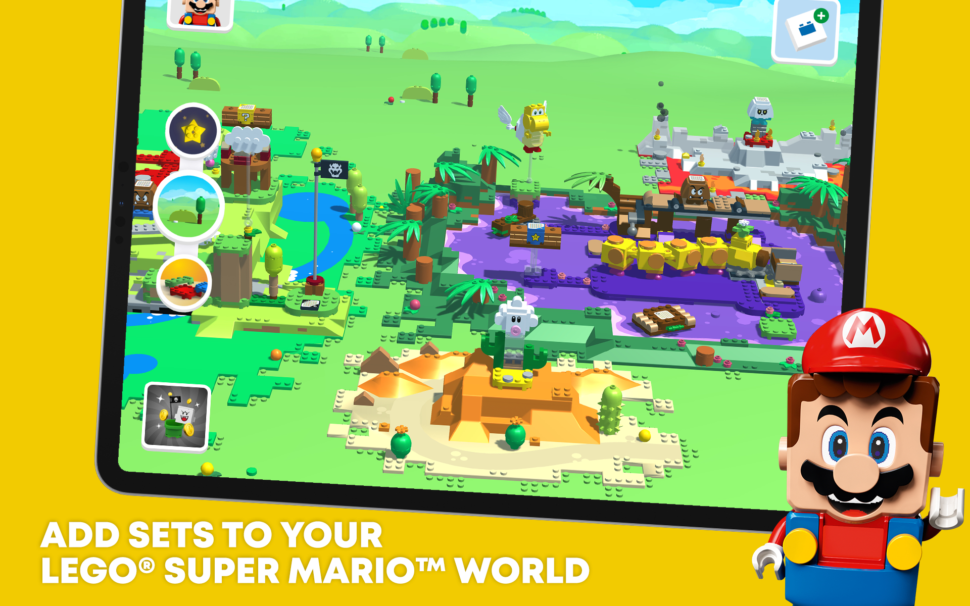 LEGO Super Mairo (2020), iOS App bridges Physical & Streaming Worlds