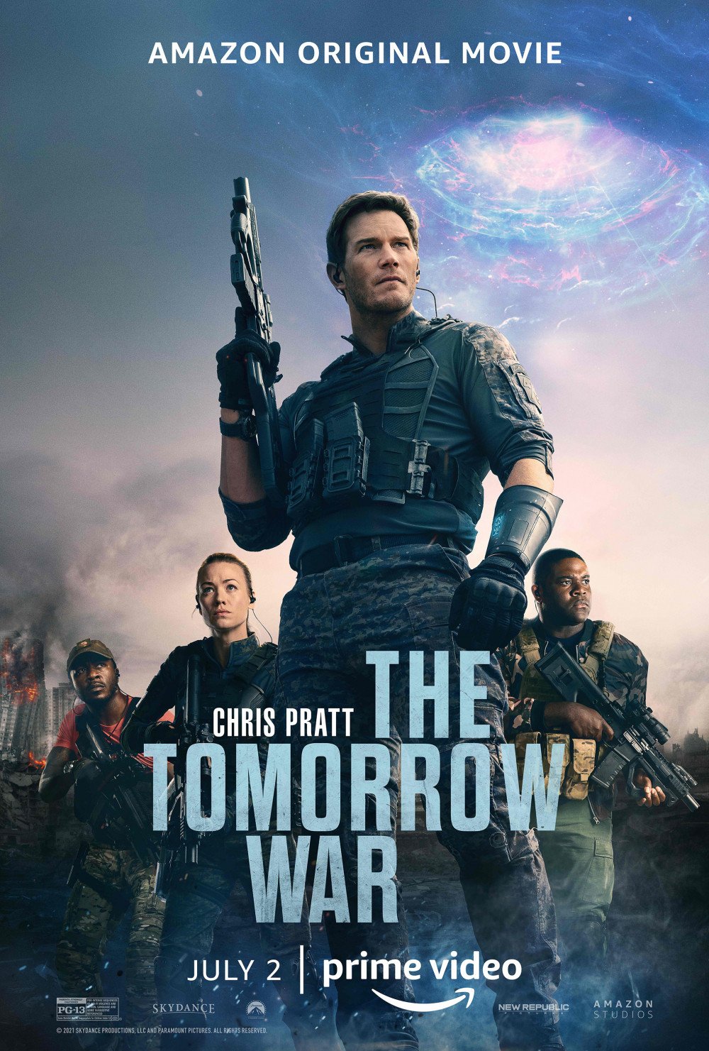 Chris Pratt in The Tomorrow War (2021), on Amazon Prime