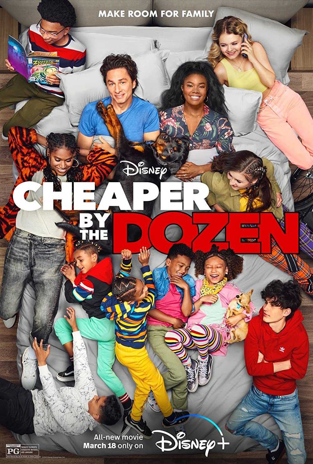 Cheaper by the Dozen (2022), on Disney+