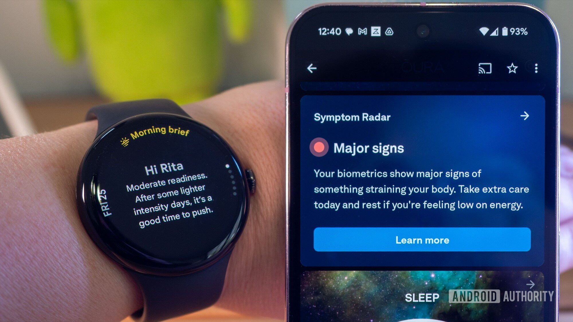 I fell sick wearing a Pixel Watch 3 and Oura Ring 4; only one of them got it right