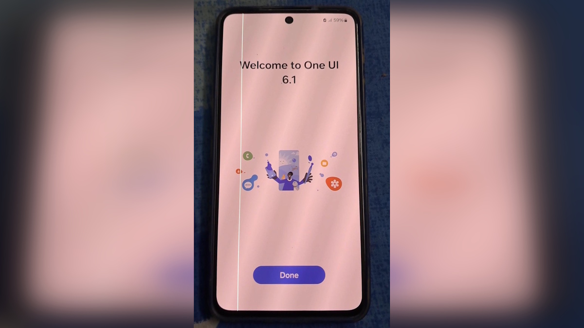 Green line during One UI update? Here’s video proof of it happening on a Galaxy S21 FE