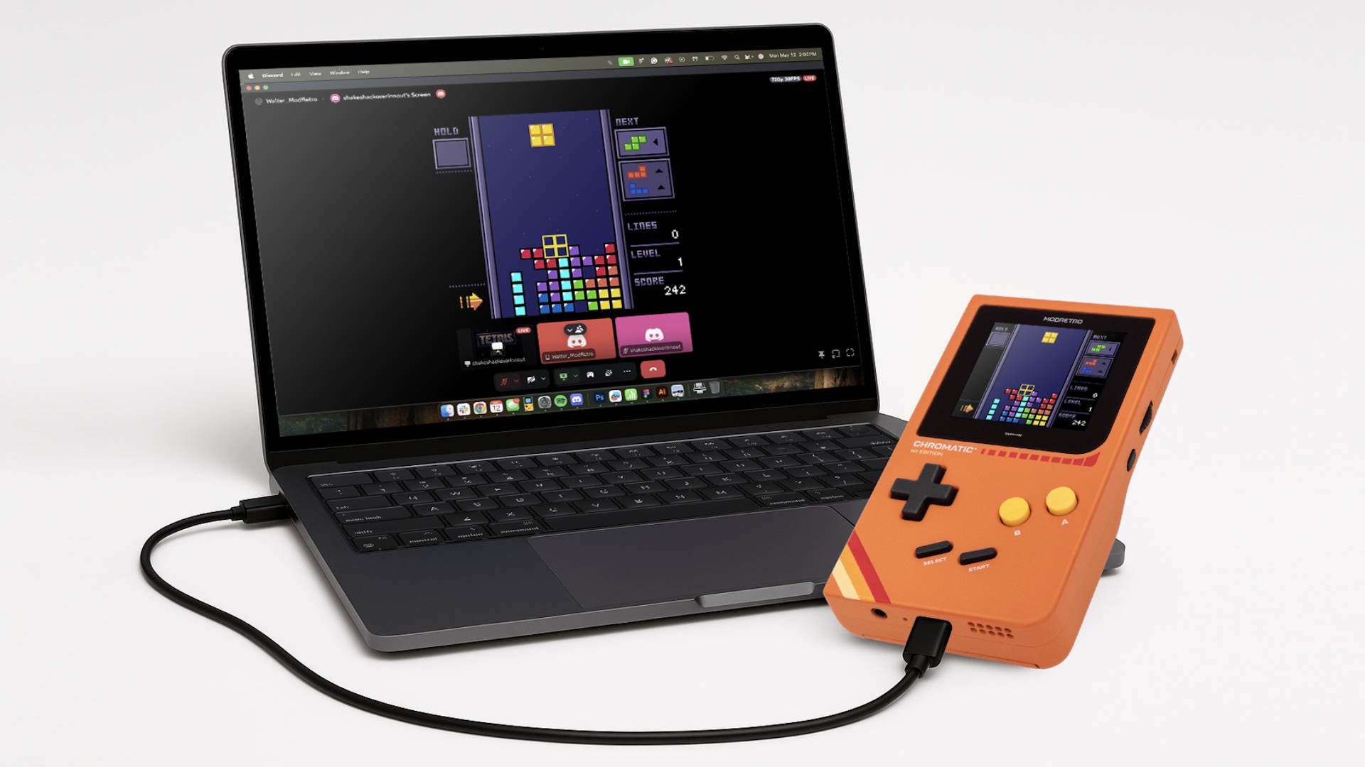 This retro gaming handheld can now livestream directly to Discord